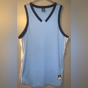 Men's Blue Sleeveless Shirt Jersey